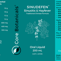 SINUDEFEN Sinusitis & Hayfever Medicine 200mL