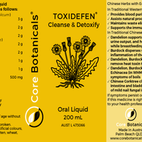 TOXIDEFEN Cleanse & Detoxify 200mL