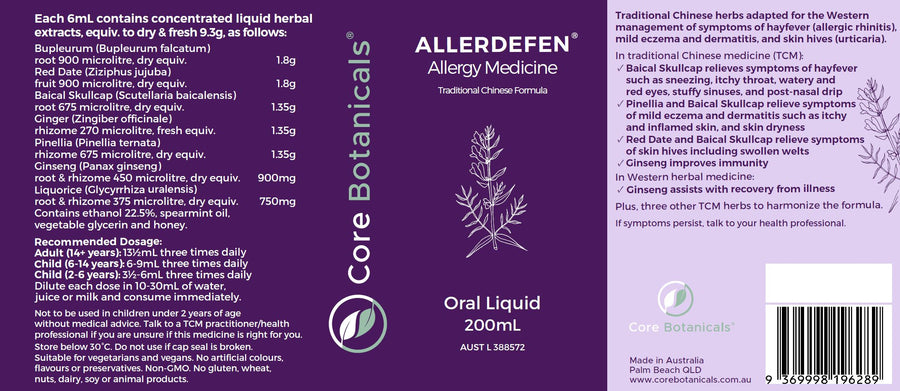 ALLERDEFEN Allergy Medicine 200mL